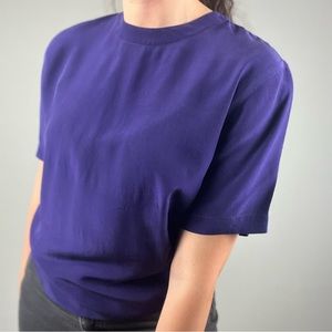 Purple Silk Blouse